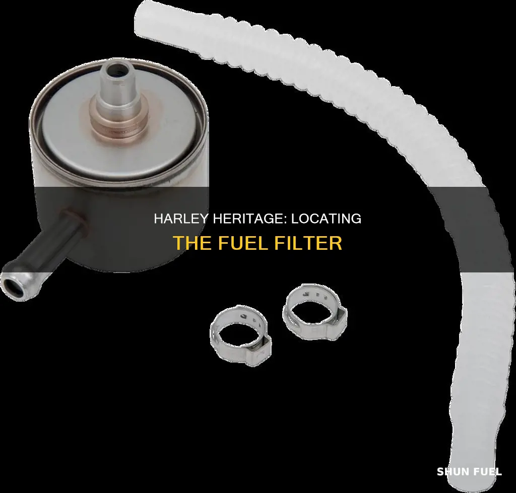 where is the fuel filter on a 2000 harley heritage