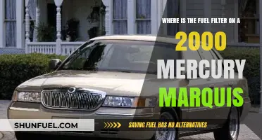 Locating the Fuel Filter in a 2000 Mercury Marquis
