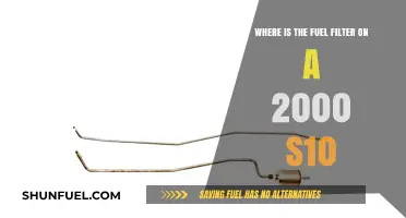 Fuel Filter Location in 2000 S10 Trucks
