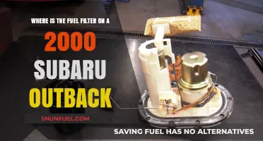 Locating the Fuel Filter on a 2000 Subaru Outback