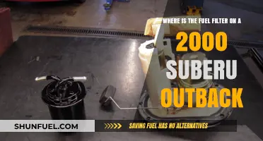Locating the Fuel Filter on Your 2000 Subaru Outback