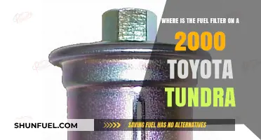 Locating the Fuel Filter on a 2000 Toyota Tundra