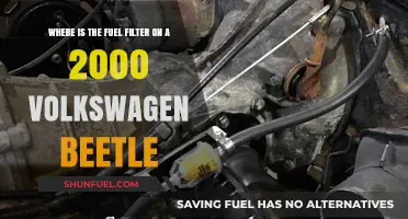 Fuel Filter Location in 2000 Volkswagen Beetles