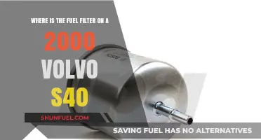 Volvo S40 Fuel Filter: Location and Access