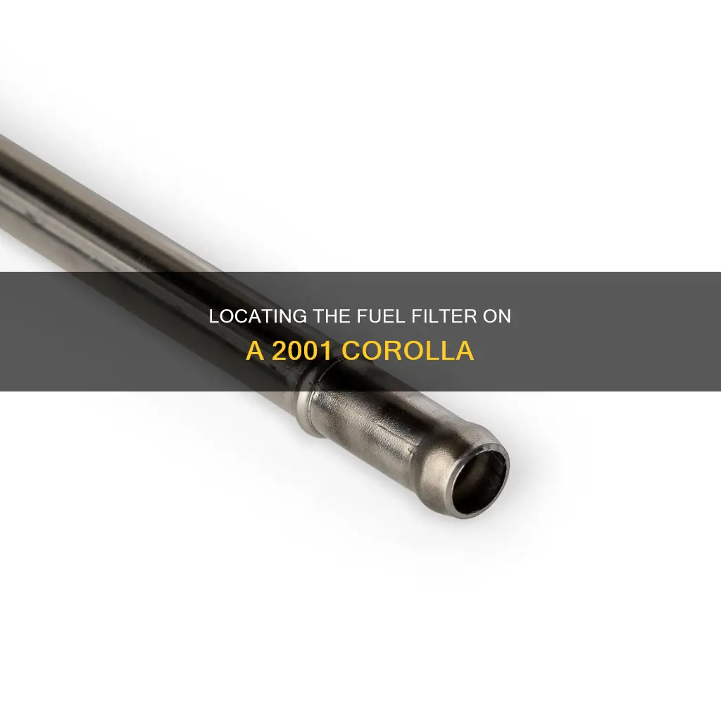 where is the fuel filter on a 2001 corolla