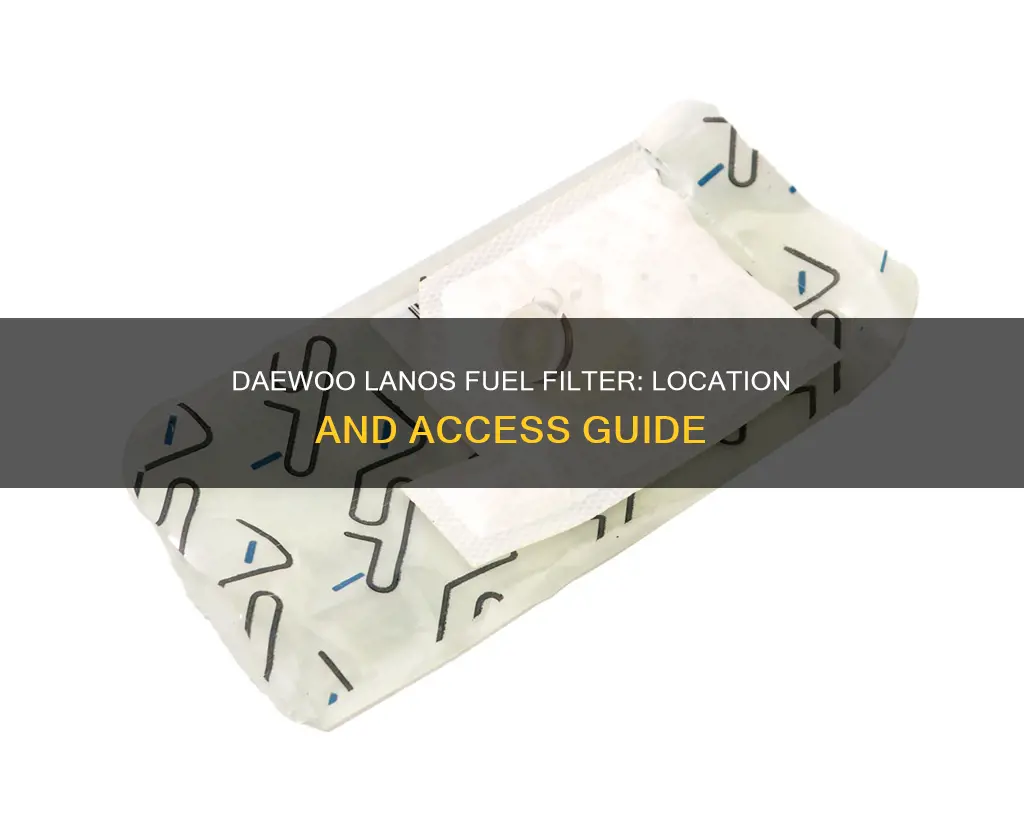 where is the fuel filter on a 2001 daewoo lanos