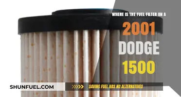 Finding the Fuel Filter: 2001 Dodge 1500
