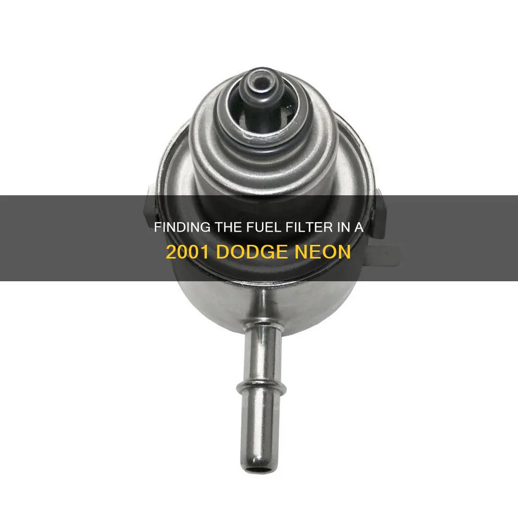 where is the fuel filter on a 2001 dodge neon