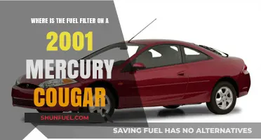 Locating the Fuel Filter in a 2001 Mercury Cougar