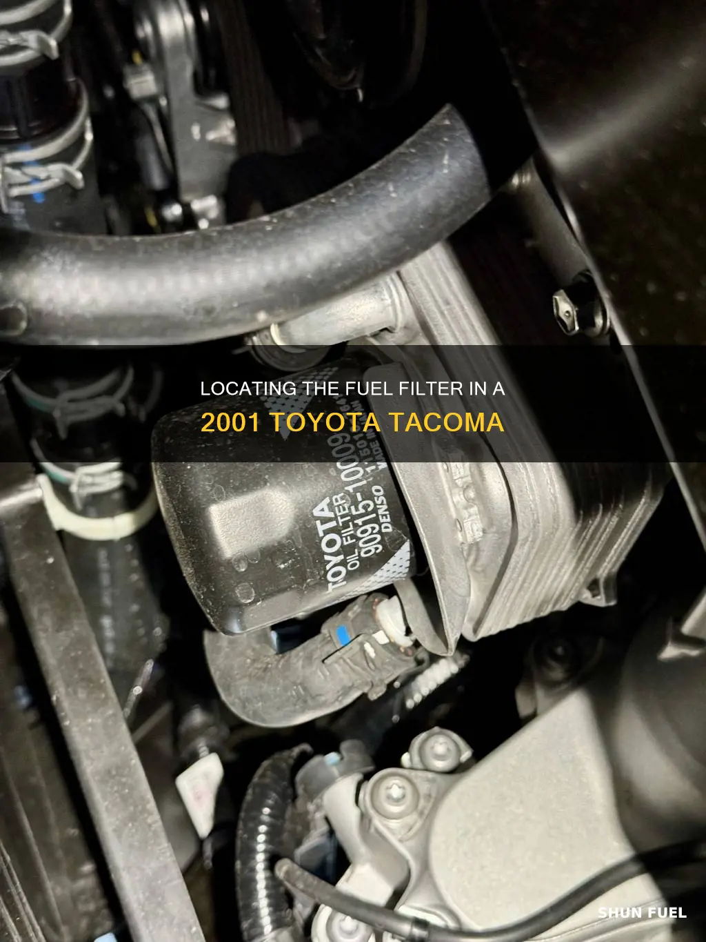 where is the fuel filter on a 2001 toyota tacoma