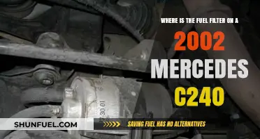 Fuel Filter Location in a 2002 Mercedes C240