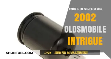 Fuel Filter Location in 2002 Oldsmobile Intrigue