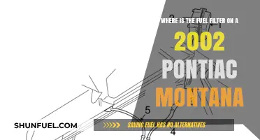 Pontiac Montana Fuel Filter: Location and Access