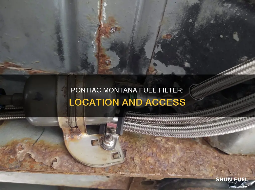 where is the fuel filter on a 2002 pontiac montana