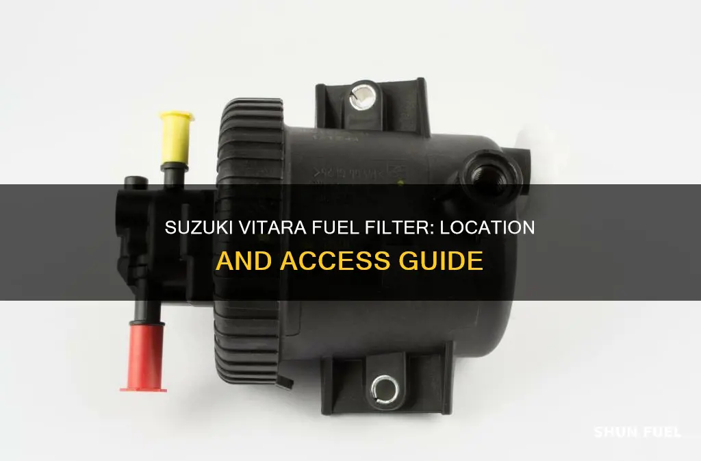 where is the fuel filter on a 2002 suzuki vitara