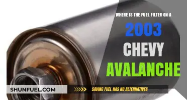 Finding the Fuel Filter in a 2003 Chevy Avalanche