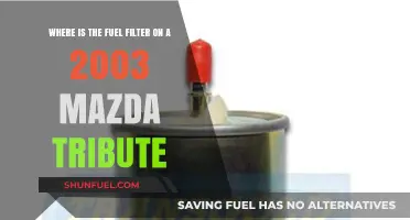 Mazda Tribute 2003: Fuel Filter Location and Access