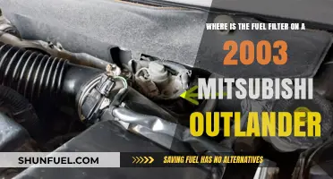 Mitsubishi Outlander 2003: Fuel Filter Location and Access