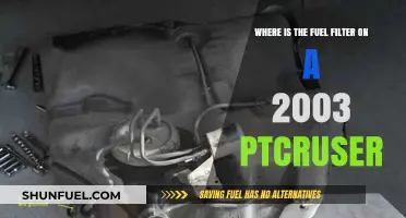 Locating the Fuel Filter in a 2003 PTCrusier