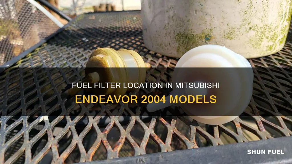 where is the fuel filter on a 2004 mitsubishi endeavor