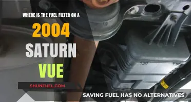 Fuel Filter Location in 2004 Saturn Vue