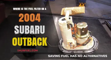 Locating the Fuel Filter in 2004 Subaru Outbacks