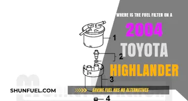 Locating the Fuel Filter on Your 2004 Toyota Highlander