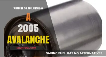 Fuel Filter Location in 2005 Avalanche Models
