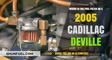 Fuel Filter Location in 2005 Cadillac DeVille