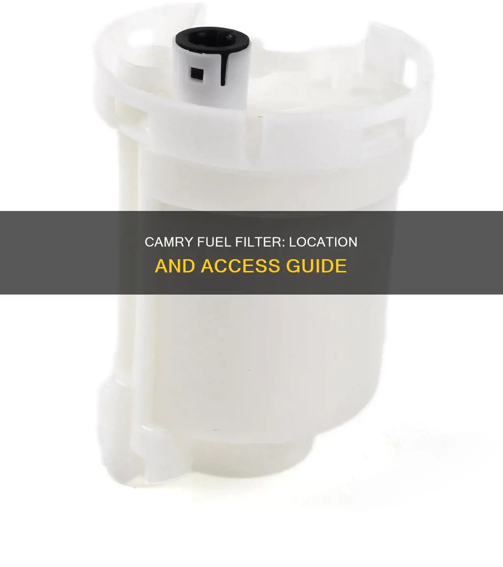 where is the fuel filter on a 2005 camry