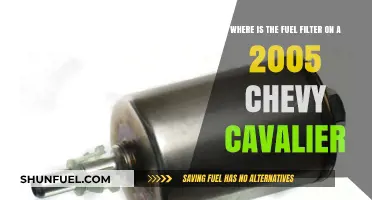 Fuel Filter Location in 2005 Chevy Cavalier