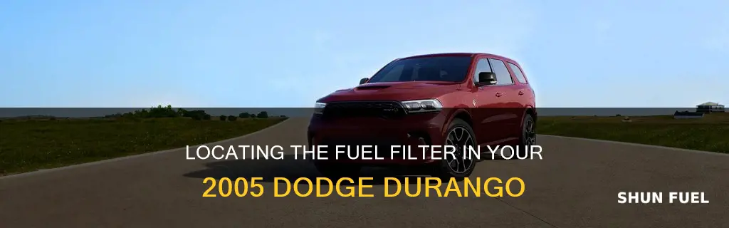 where is the fuel filter on a 2005 dodge durango