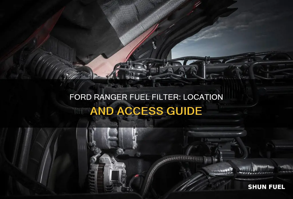 where is the fuel filter on a 2005 ford ranger