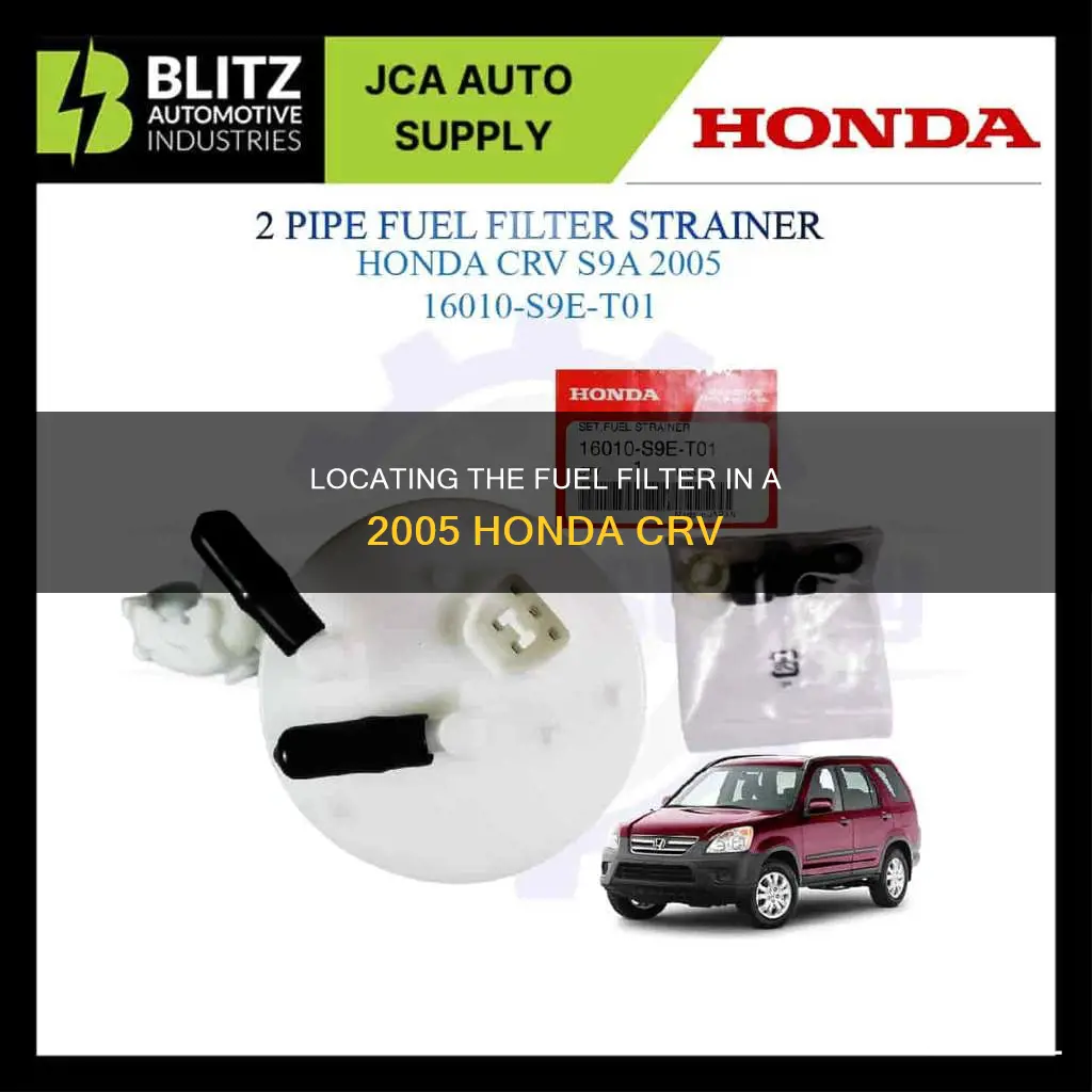where is the fuel filter on a 2005 honda crv