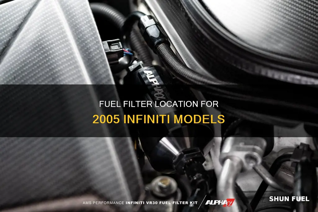 where is the fuel filter on a 2005 infiniti