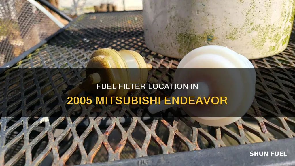 where is the fuel filter on a 2005 mitsubishi endeavor