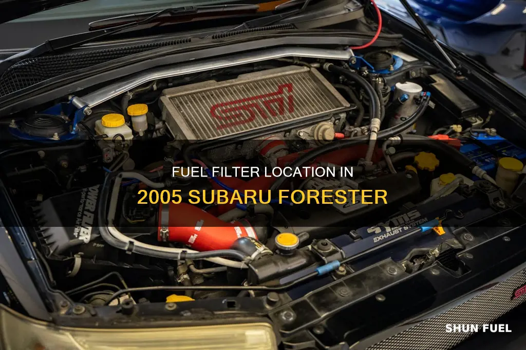 where is the fuel filter on a 2005 subaru forester