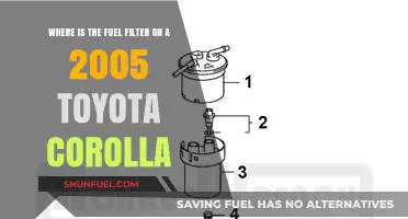 Locating the Fuel Filter in a 2005 Toyota Corolla