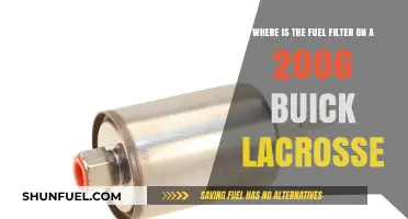 Buick LaCrosse Fuel Filter: Location and Access