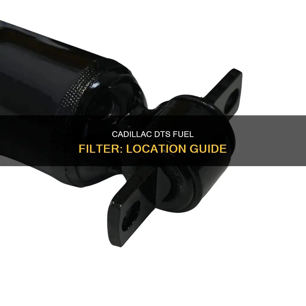 where is the fuel filter on a 2006 cadillac dts