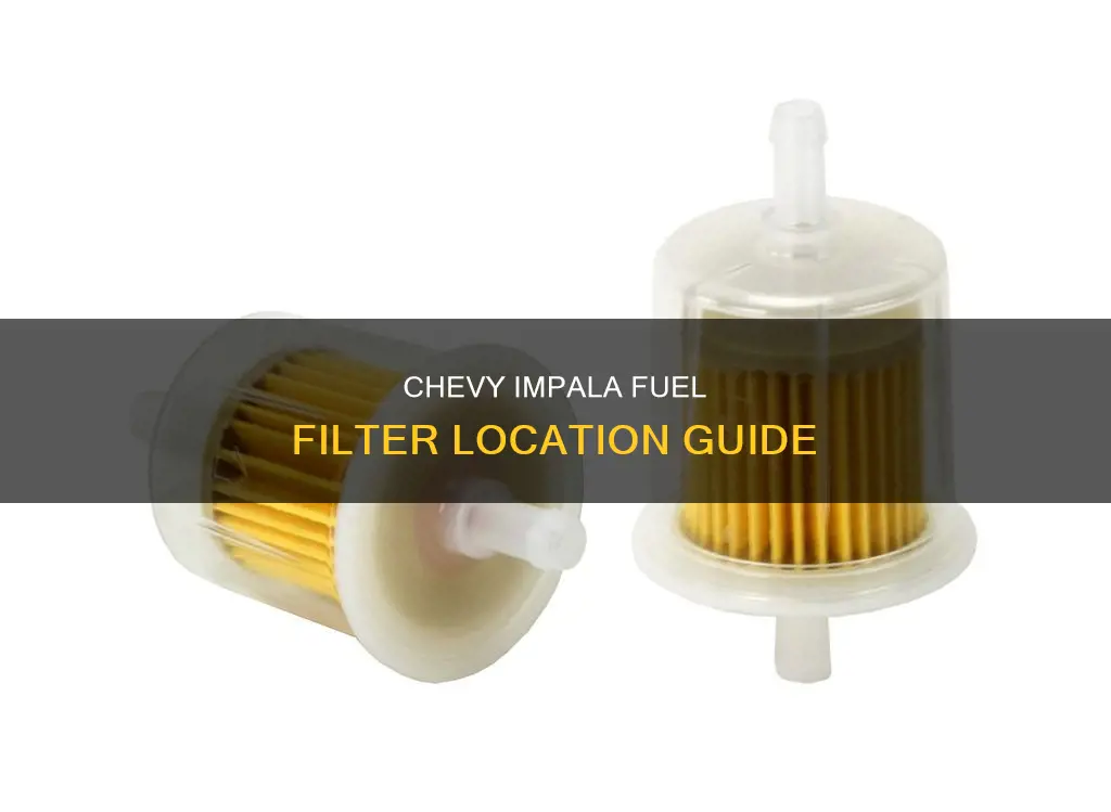 where is the fuel filter on a 2006 chevy impala