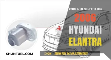 Fuel Filter Location in 2006 Hyundai Elantra