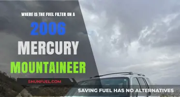 Locating the Fuel Filter on a 2006 Mercury Mountaineer