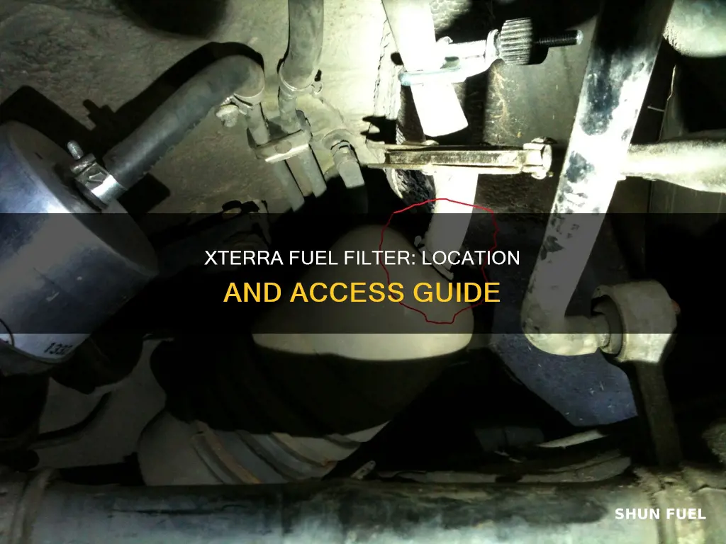 where is the fuel filter on a 2006 nissan xterra