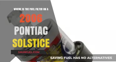Locating the Fuel Filter in a 2006 Pontiac Solstice