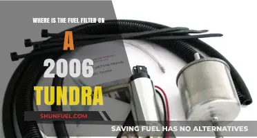 Locating the Fuel Filter on a 2006 Tundra