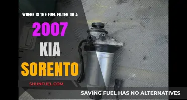 Kia Sorento 2007: Fuel Filter Location and Access