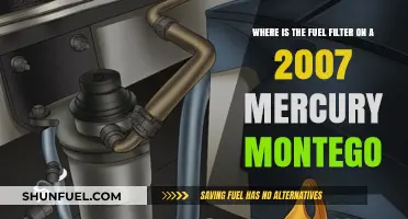 Locating the Fuel Filter in a 2007 Mercury Montego