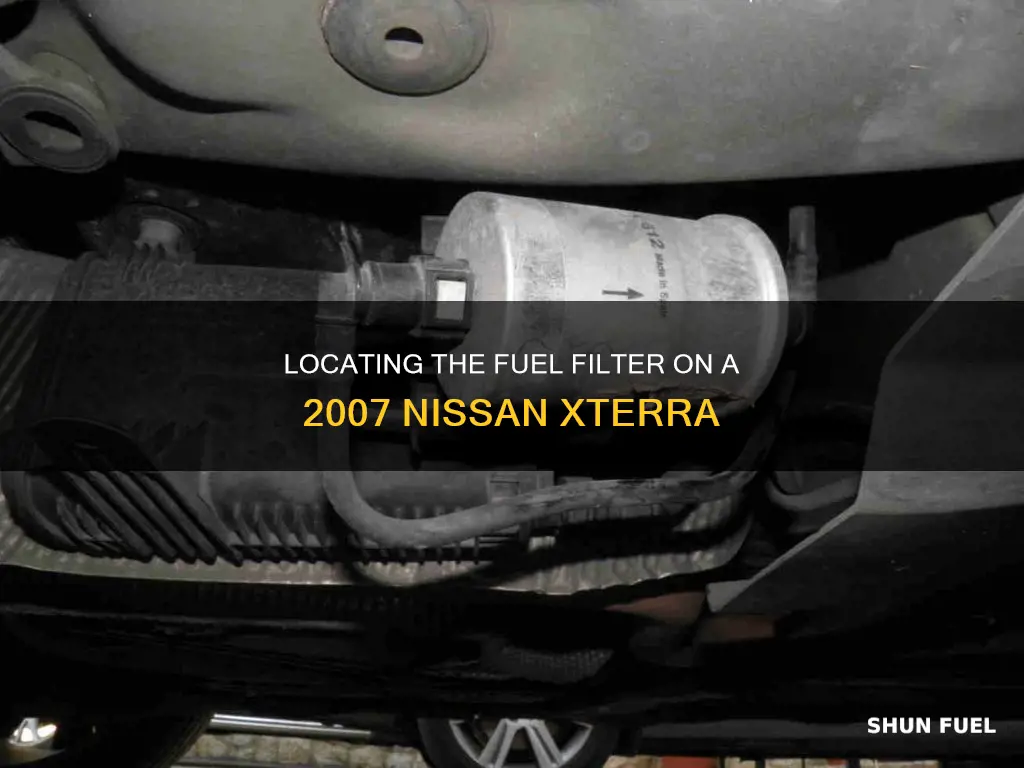 where is the fuel filter on a 2007 nissan exterra