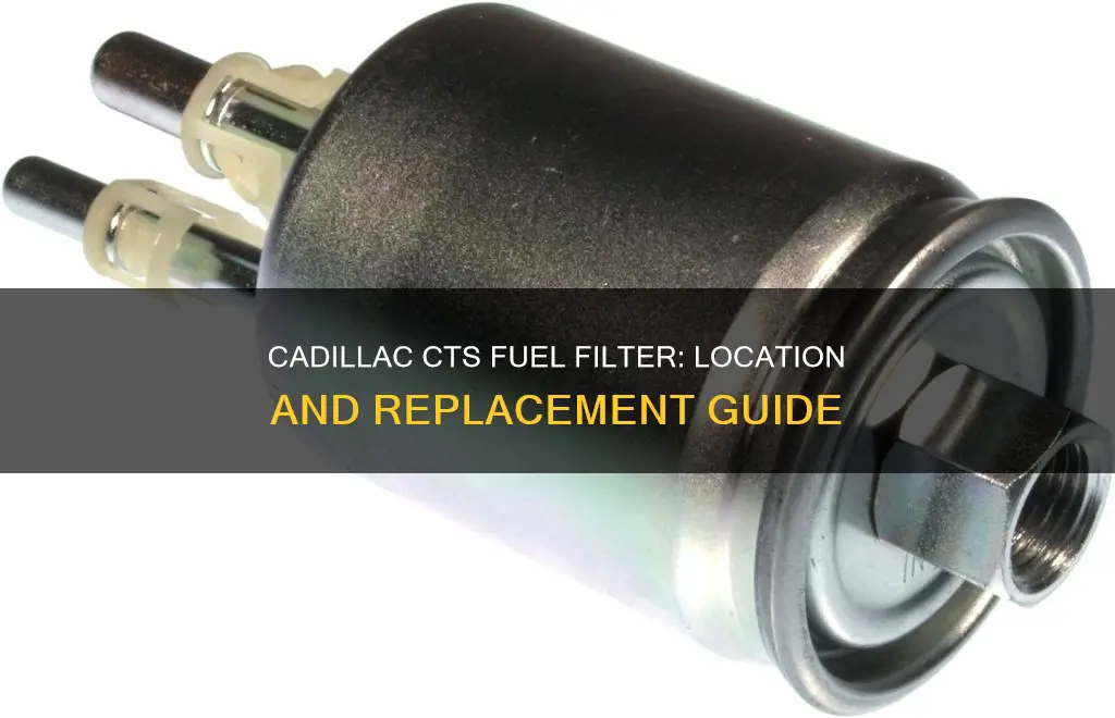 where is the fuel filter on a 2008 cadillac cts